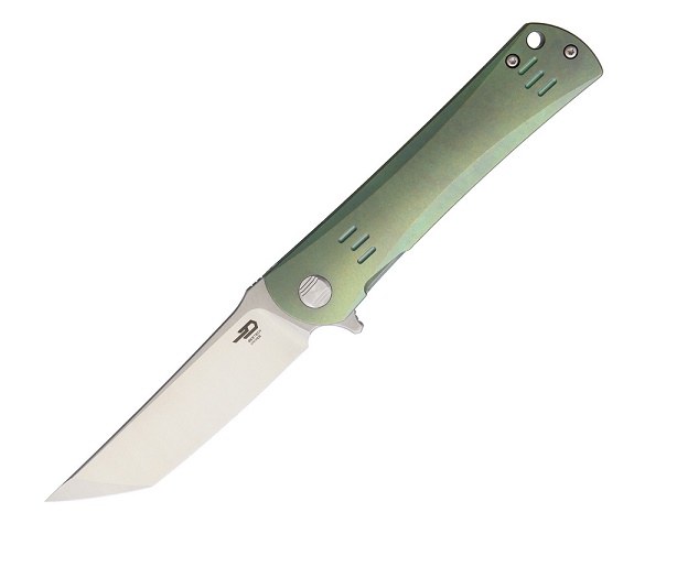 Bestech Kendo Flipper Framelock Knife, S35VN, Titanium Green, BT1903E