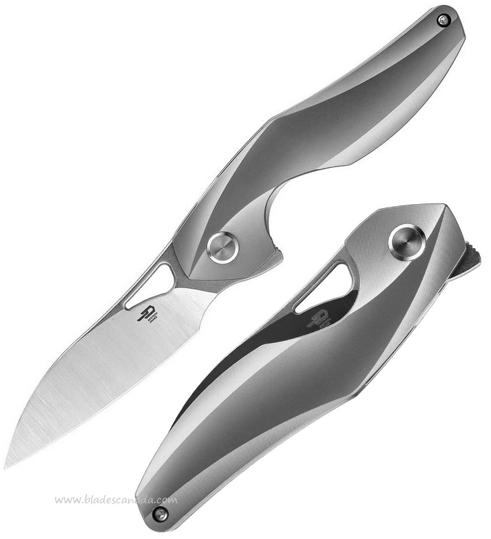 Bestech Reticulan Flipper Framelock Knife, S35VN, Titanium, BT2003A - Click Image to Close