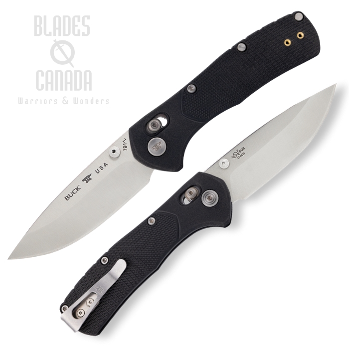 (image for) Buck 791 Range Pro Crossbar Lock Folding Knife, 154CM Satin, GFN Black, 0791BKS1