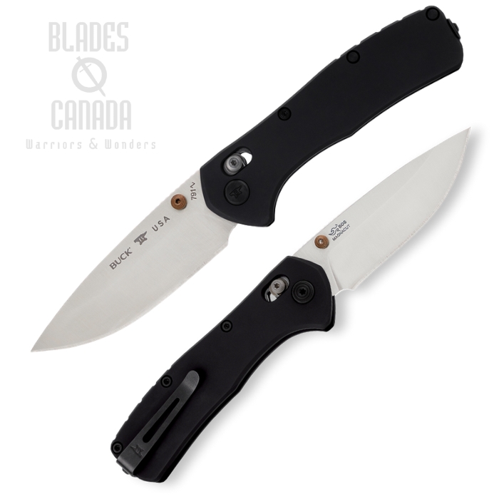 (image for) Buck 791 Range Elite Crossbar Lock Folding Knife, Magnacut Satin, Aluminum Black, 0791BKS