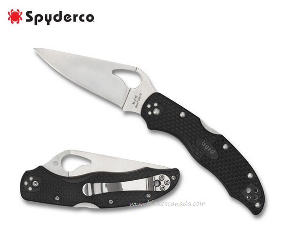 Byrd Harrier 2 Folding Knife, FRN Black, by Spyderco, BY01PBK2 - Click Image to Close