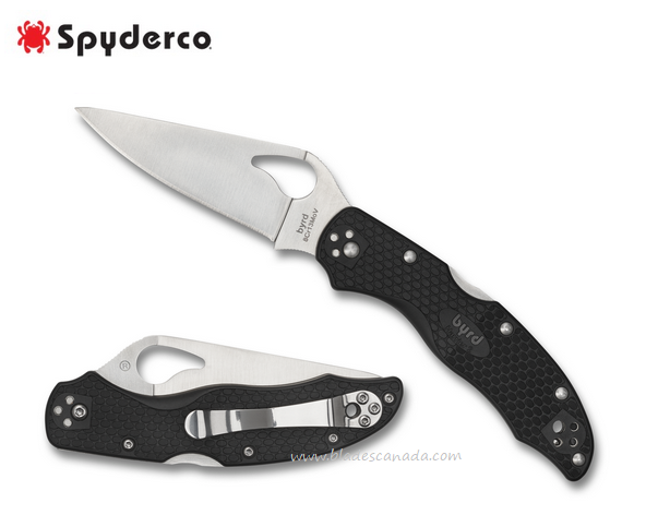 Byrd Harrier 2 Folding Knife, FRN Black, by Spyderco, BY01PBK2