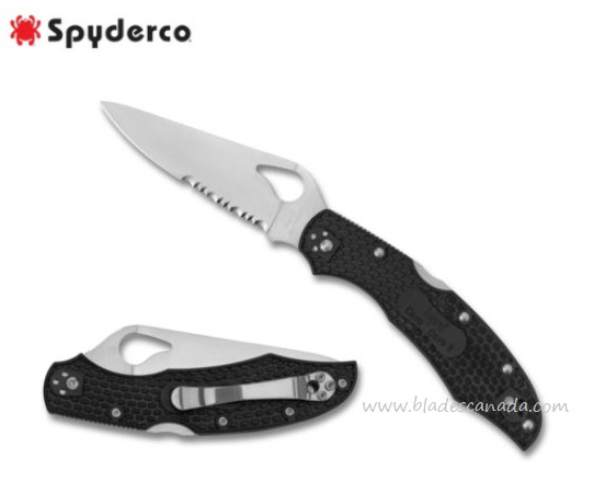 Byrd Harrier 2 Folding Knife, FRN Black, by Spyderco, BY01PSBK2