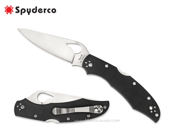 Byrd Cara Cara Gen 2 Folding Knife, G10 Black, by Spyderco, BY03GP2
