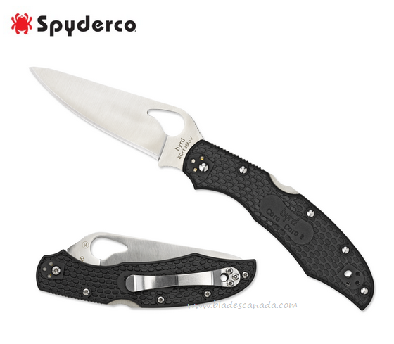 Byrd Cara Cara Gen 2 Folding Knife, FRN Black, by Spyderco, BY03PBK2