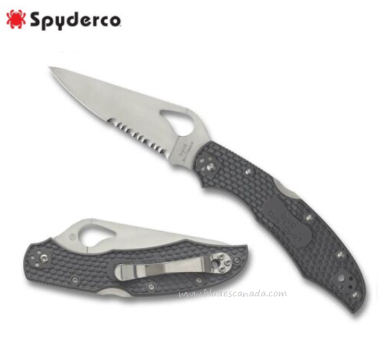 Byrd Cara Cara 2 Folding Knife, FRN Grey, by Spyderco, BY03PSGY2