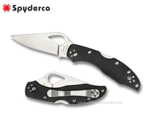 Byrd Meadowlark Gen 2 Folding Knife, G10 Black, by Spyderco, BY04GP2 - Click Image to Close