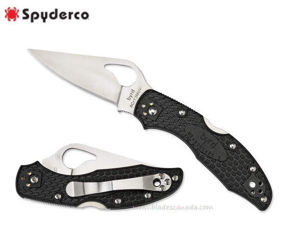 Byrd Meadowlark Gen 2 Folding Knife, FRN Black, by Spyderco, BY04PBK2