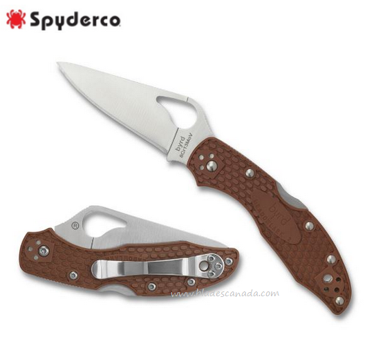 Byrd Meadowlark Folding Knife, FRN Brown, by Spyderco, BY04PBN2