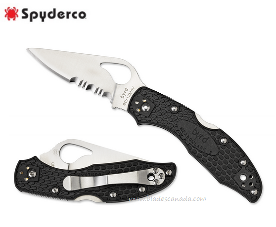 Byrd Meadowlark Gen 2 Folding Knife, FRN Black, by Spyderco, BY04PSBK2