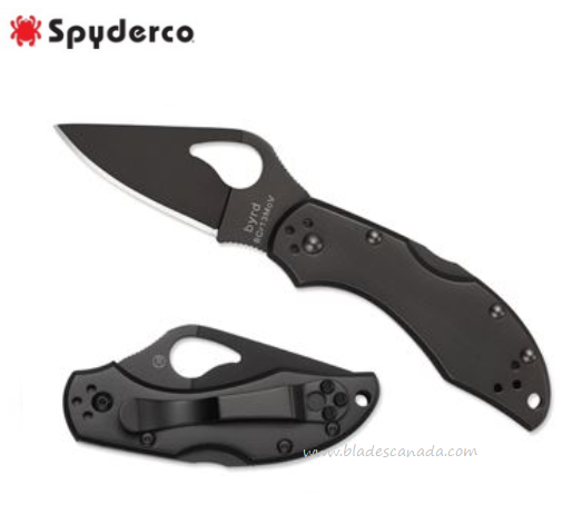 Byrd Robin 2 Folding Knife, Stainless Handle, by Spyderco, BY10BKP2