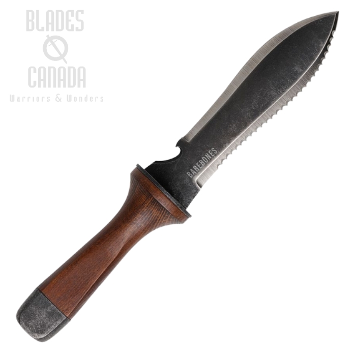 Barebones Hori Hori Ultimate Fixed Blade Knife, Black SW Blade, Walnut Handle, BARE056 (image for) Barebones Hori Hori Ultimate Fixed Blade Knife, Black SW Blade, Walnut Handle, BARE056
