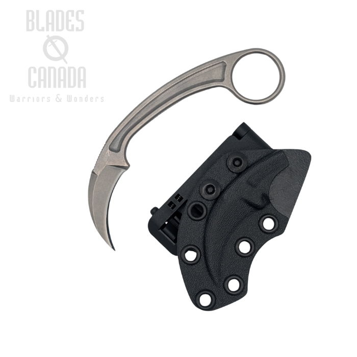 Bastinelli Pika Fixed Blade Karambit, N690Co, Kydex Sheath, BC-12SW