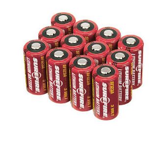 SureFire 12-Pack CR123A Lithium Batteries
