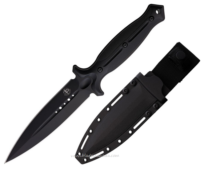 Begg Knives Filoso Fixed Blade Dagger Knife, 1095HC Black, Nylon Black, BG026 Begg Knives Filoso Fixed Blade Dagger Knife, 1095HC Black, Nylon Black, BG026