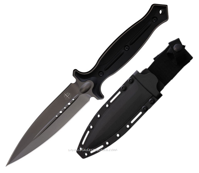 Begg Knives Filoso Fixed Blade Dagger Knife, 1095HC Grey, Nylon Black, GB028 Begg Knives Filoso Fixed Blade Dagger Knife, 1095HC Grey, Nylon Black, GB028