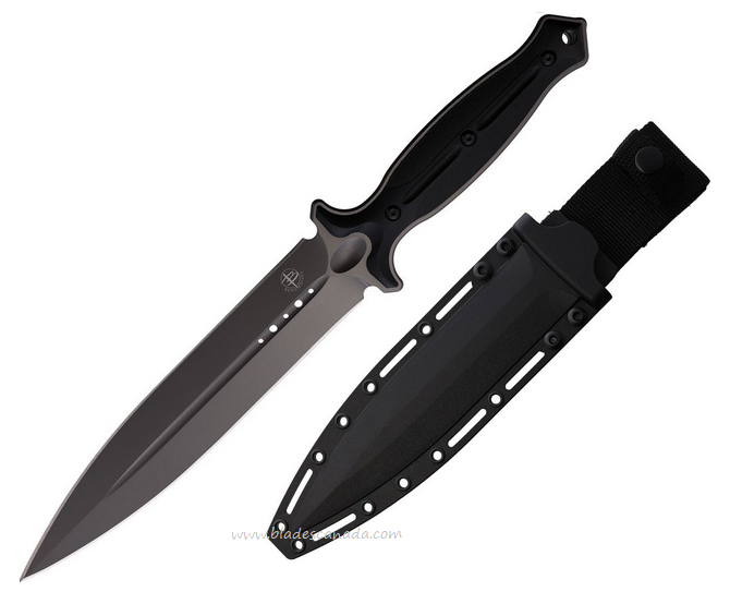 Begg Knives Filoso Fixed Blade Dagger Knife, AUS10 Grey, Nylon Black, BG029 Begg Knives Filoso Fixed Blade Dagger Knife, AUS10 Grey, Nylon Black, BG029