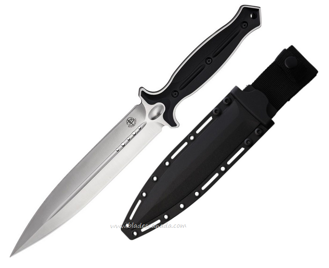 Begg Knives Filoso Fixed Blade Dagger Knife, AUS10 Satin, Nylon Black, BG031 Begg Knives Filoso Fixed Blade Dagger Knife, AUS10 Satin, Nylon Black, BG031