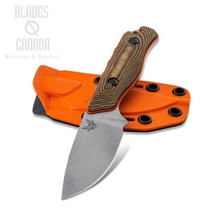 (image for) Benchmade Hunt Hidden Canyon Fixed Blade Knife, S90V, G10/Richlite, Boltaron Sheath, 15017-1