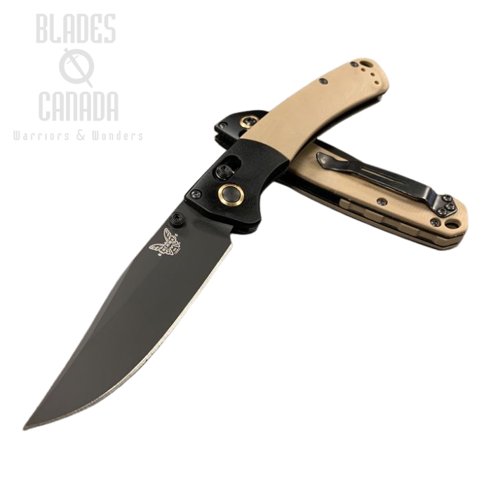 (image for) Benchmade Hunt Mini Crooked River Folding Knife, S90V, G10 Tan, 15085CU16
