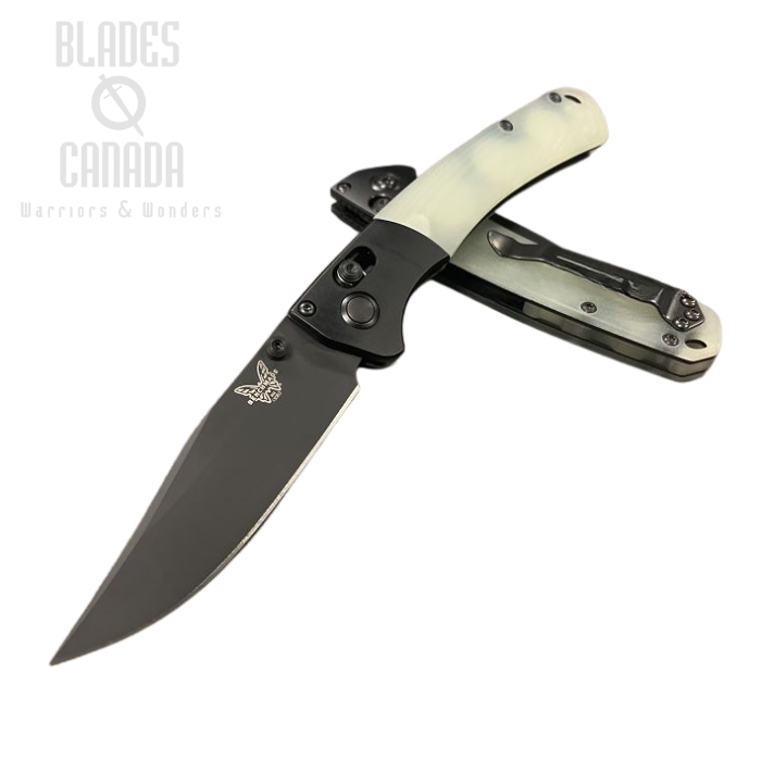 (image for) Benchmade Hunt Mini Crooked River Folding Knife, S90V, G10 Jade, 15085CU4