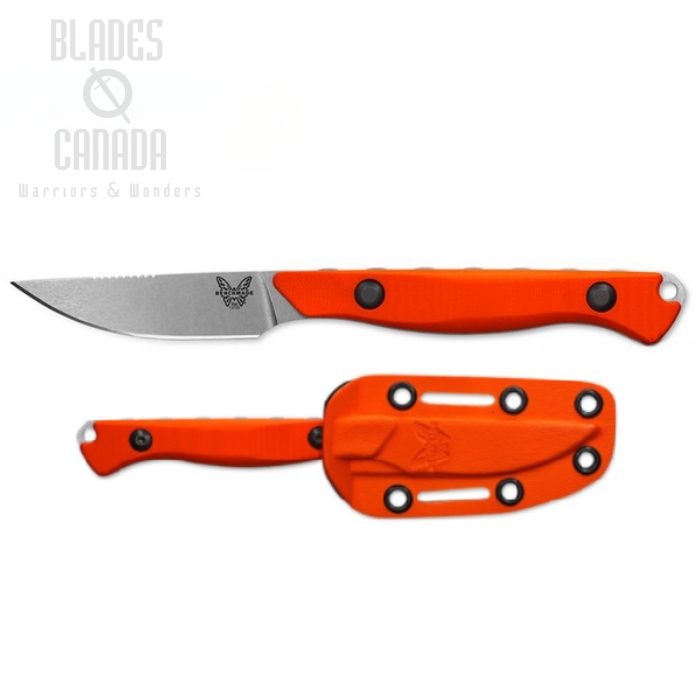 Benchmade Flyway Fixed Blade Knife, CPM 154, G10 Orange, 15700 (image for) Benchmade Flyway Fixed Blade Knife, CPM 154, G10 Orange, 15700