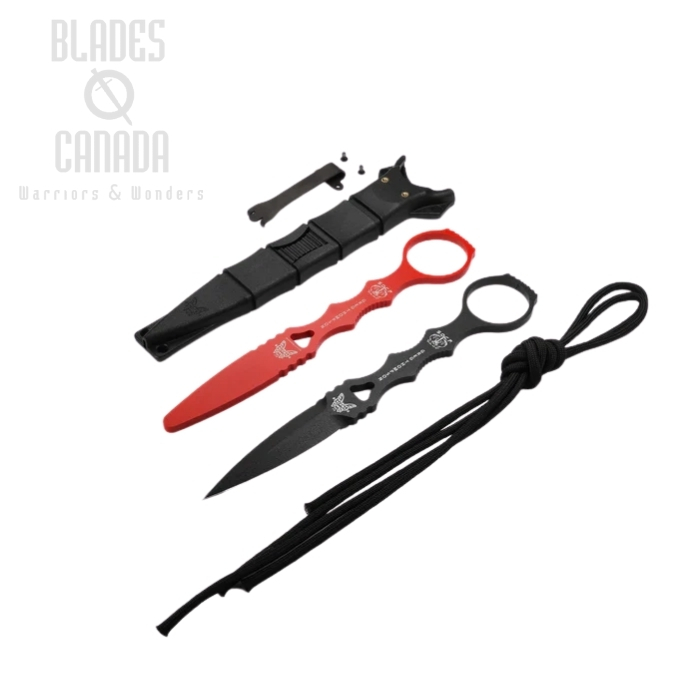 (image for) Benchmade SOCP Dagger Fixed Blade & Trainer Combo, 440C, Black Sheath, 176BK-COMBO