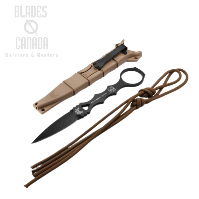 (image for) Benchmade SOCP Dagger Fixed Blade Knife, 440C, Sand Sheath, 176BKSN
