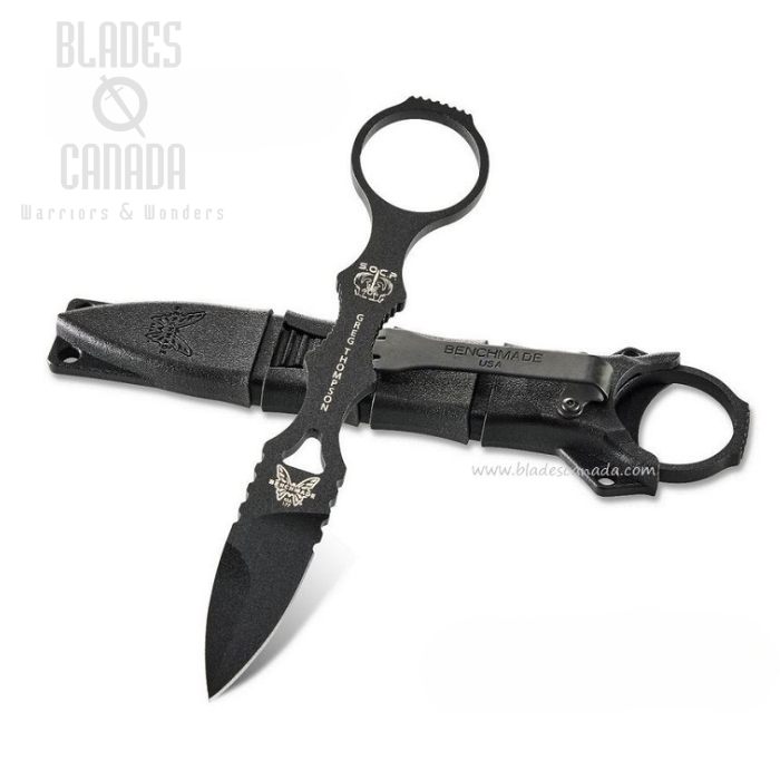 (image for) Benchmade Mini SOCP Dagger Fixed Blade Knife, 440C, Black Sheath, 177BK