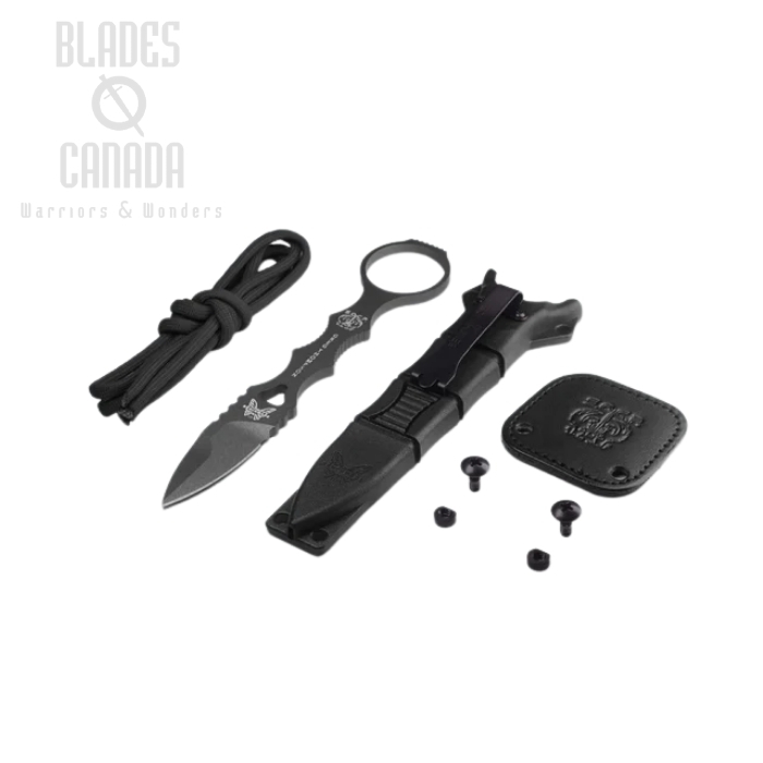 (image for) Benchmade Mini SOCP Dagger Fixed Blade Knife, 440C Grey, Kydex Sheath, 177GY