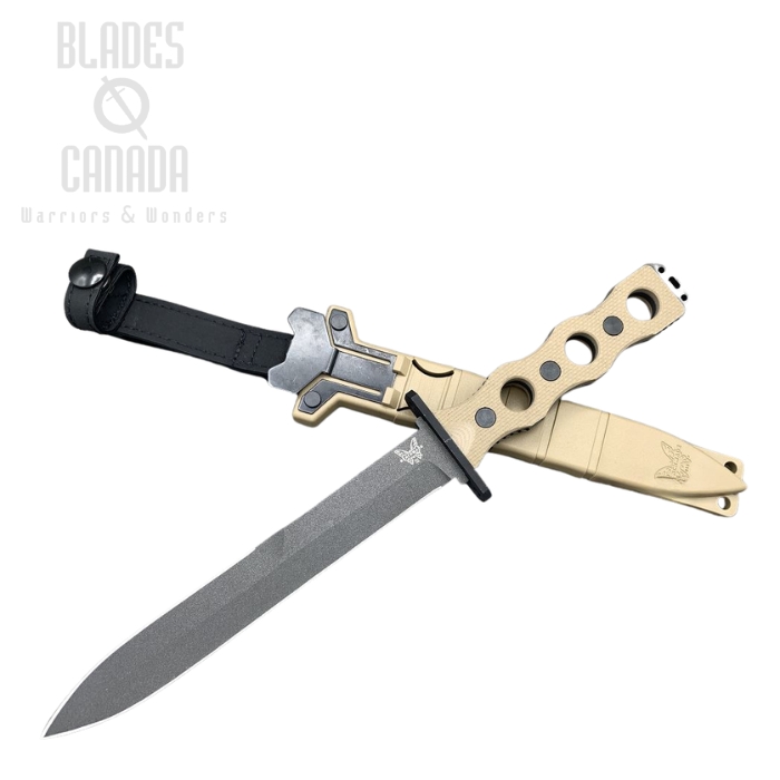(image for) Benchmade SOCP 185 Fixed Blade Knife, CPM-3V Steel, G10 Tan, 185BK-1