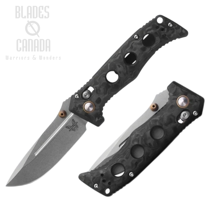 (image for) Benchmade Mini Adamas Folding Knife, CPM MagnaCut, Carbon Fiber, 273-03