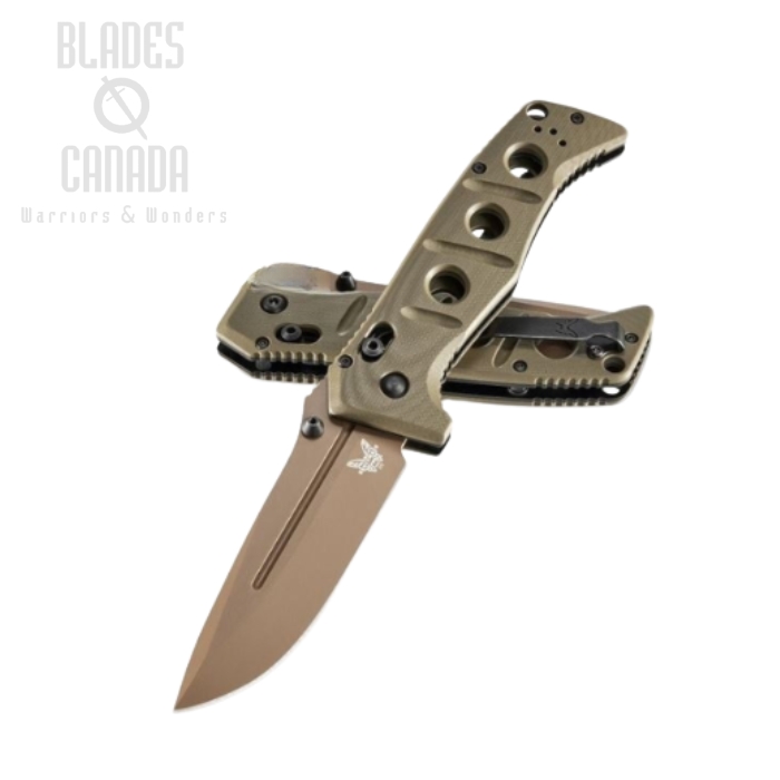 (image for) Benchmade Adamas Folding Knife, CPM CruWear FE, G10 OD Green, 275FE-2