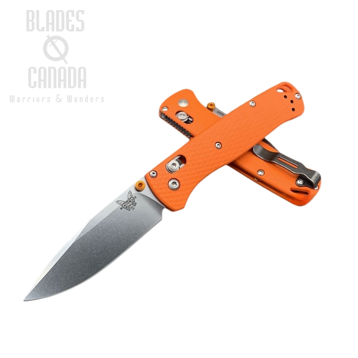 (image for) Benchmade Bugout Folding Knife, 20CV, Orange G10, Orange Thumbstud & Standoffs, 535CU101