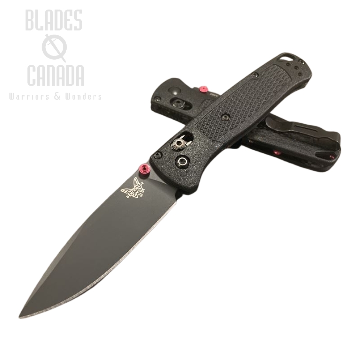 (image for) Benchmade Bugout Folding Knife, 20CV, Pink Thumbstud & Standoffs, BM535CU36
