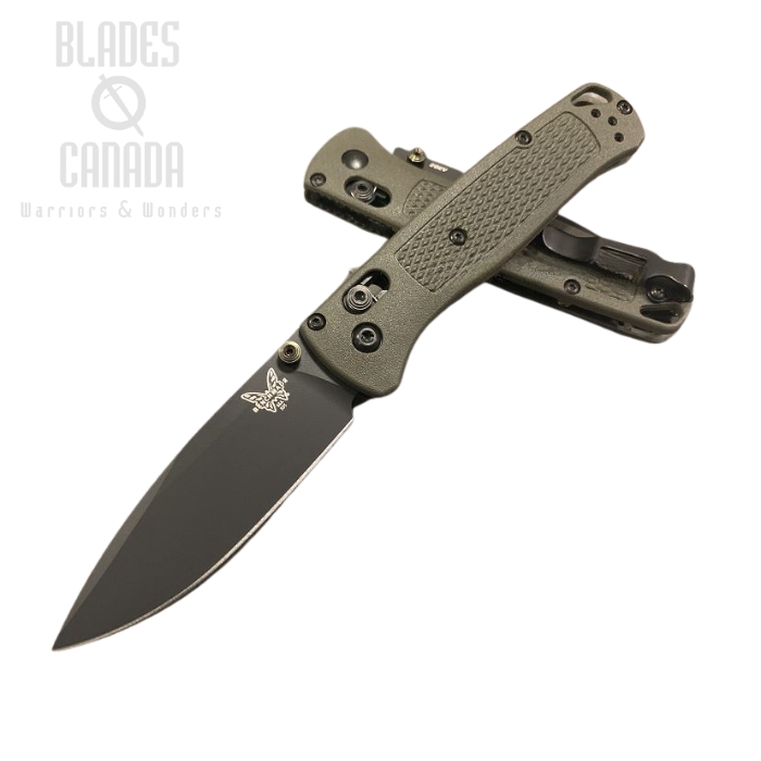 (image for) Benchmade Bugout Folding Knife, 20CV, OD Handle, OD Thumbstud & Standoffs, 535CU66