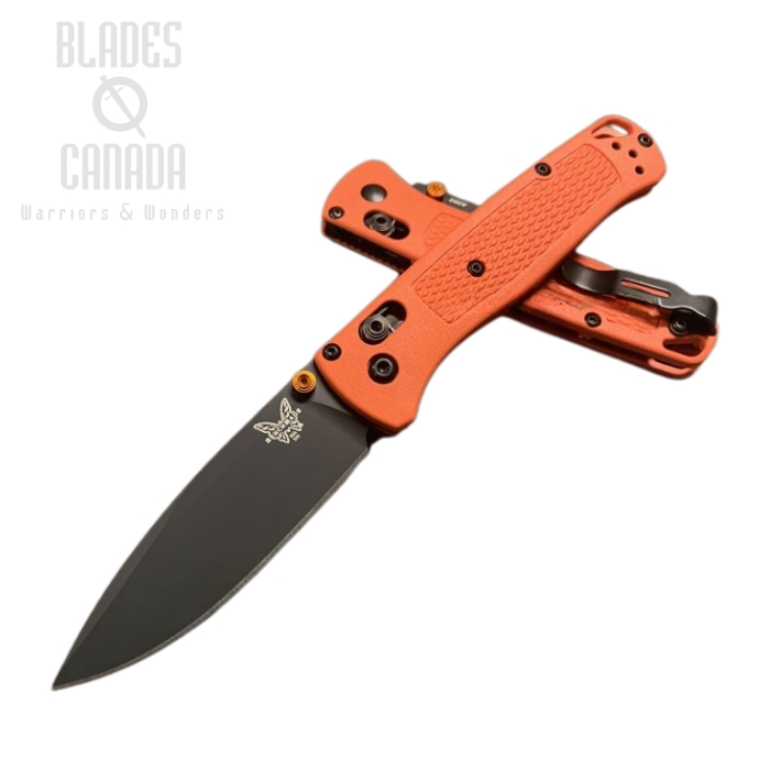(image for) Benchmade Bugout Folding Knife, 20CV, Orange Handle, Orange Thumbstud & Standoffs, 535CU72