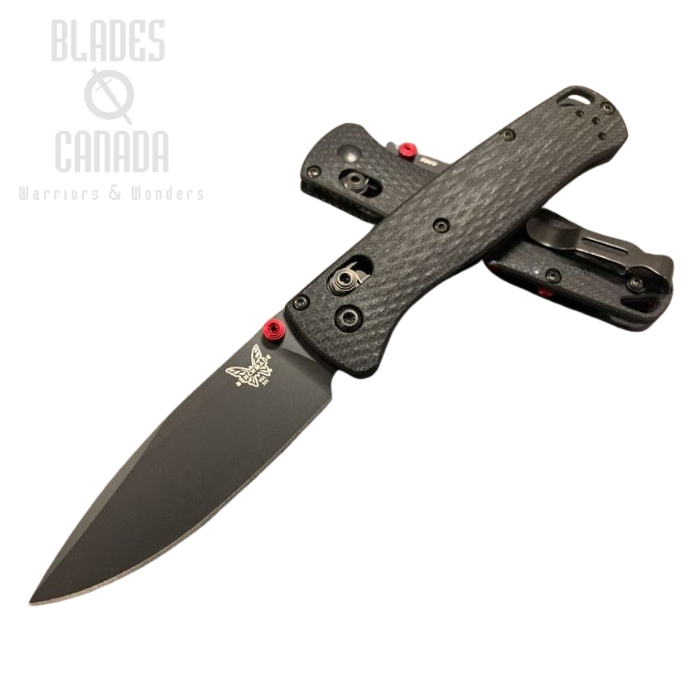 (image for) Benchmade Bugout Folding Knife, 20CV, Black G10, Red Thumbstud & Standoffs, 535CU97