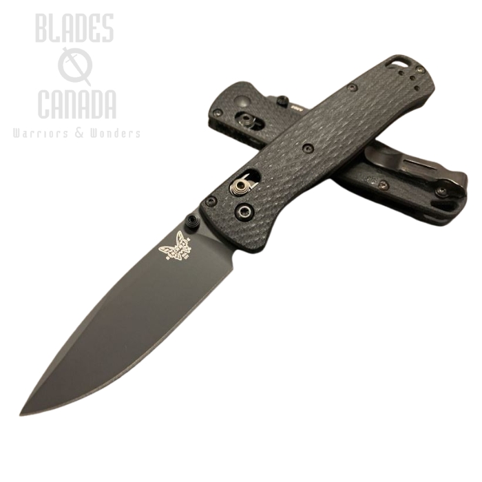 (image for) Benchmade Bugout Folding Knife, 20CV Black, G10 Black, Black Thumbstud & Standoffs, 535CU98