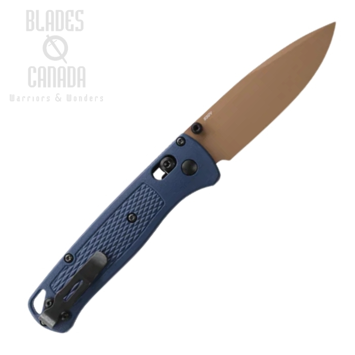(image for) Benchmade Bugout Folding Knife, S30V, Crater Blue Grivory, 535FE-05