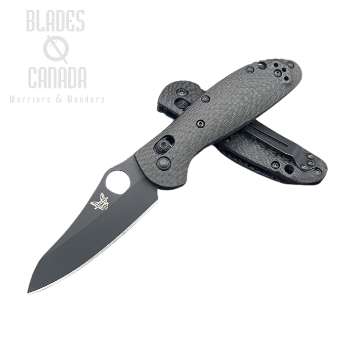 (image for) Benchmade Mini Griptilian Pardue Folding Knife, M4 Steel, Carbon Fiber, 555CU15