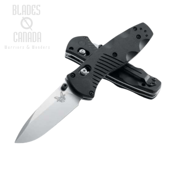 (image for) Benchmade Mini Barrage Folding Knife, Assisted Opening, 154CM, Valox Black, 585
