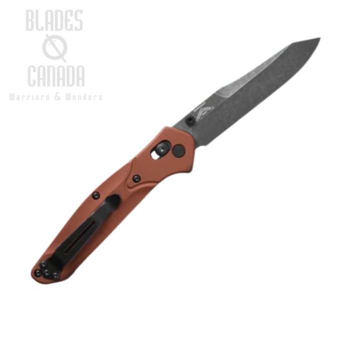 (image for) Benchmade 940BK-03 Osborne Folding Knife, CPM Magnacut, Aluminum Burnt Copper, 940BK-03