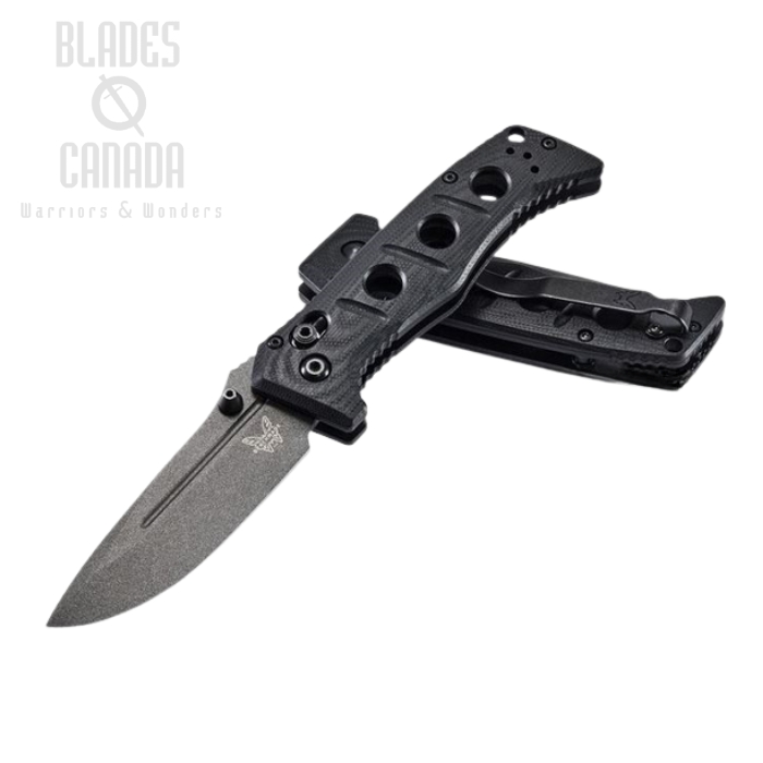 Benchmade Mini Adamas Folding Knife, CPM CruWear, G10 Black, BM273GY-1 (image for) Benchmade Mini Adamas Folding Knife, CPM CruWear, G10 Black, BM273GY-1