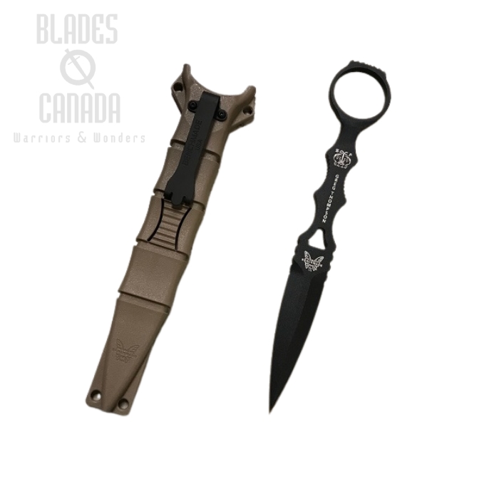 (image for) Benchmade SOCP Dagger Fixed Blade Knife, 440C, Sand Sheath, 176BKSN