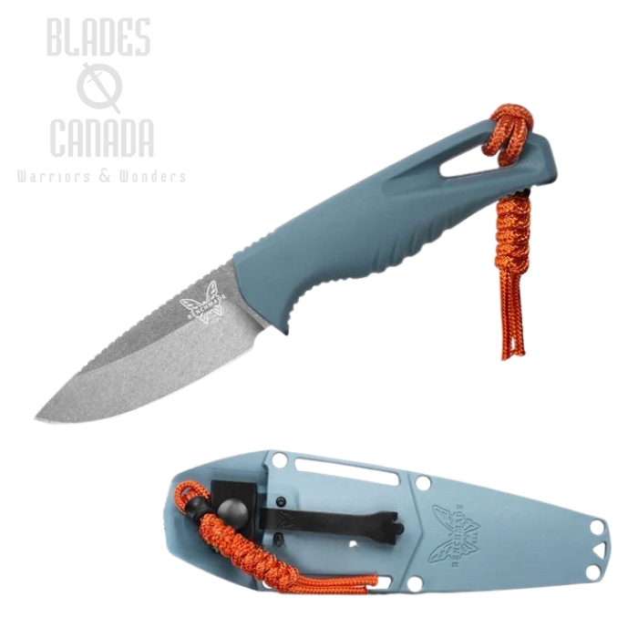 Benchmade Intersect Fixed Knife, MagnaCut SW, Santoprene Blue, Quick Mount Sheath, 18050 (image for) Benchmade Intersect Fixed Knife, MagnaCut SW, Santoprene Blue, Quick Mount Sheath, 18050