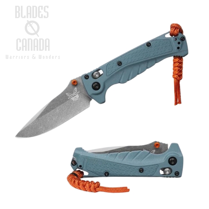 Benchmade Adira Mini Folding Knife, MagnaCut Satin, Grivory Blue, 18065 (image for) Benchmade Adira Mini Folding Knife, MagnaCut Satin, Grivory Blue, 18065