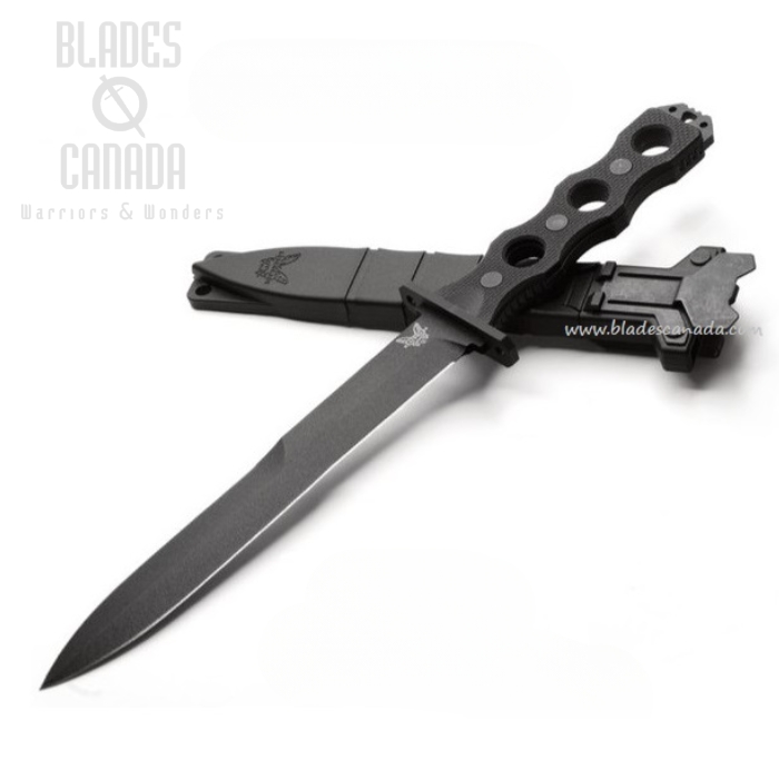 Benchmade SOCP 185 Fixed Blade Knife, CPM-3V Steel, G10 Black, BM185BK (image for) Benchmade SOCP 185 Fixed Blade Knife, CPM-3V Steel, G10 Black, BM185BK
