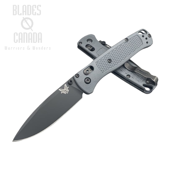 (image for) Benchmade Bugout Folding Knife, 20CV, Dark Grey Handle, Black Thumbstud & Standoffs, 535CU11