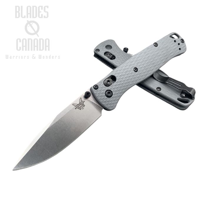 (image for) Benchmade Bugout Folding Knife, 20CV, Grey G10, Black Thumbstud & Standoffs, 535CU114